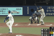 中日０ー４阪神　3回表　大山悠輔　満塁走者一掃三塁打