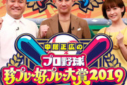 今夜のプロ野球珍プレー好プレー大賞2019のメンツwww