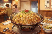 【画像】ラーメン屋のチャハーン多すぎると話題にwww