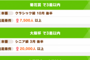 【ウマ娘】シニア終盤で目標レースが少ないウマ娘って誰がいる？