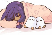 【FGO】すやすやなミニニトクリスちゃんイラスト！！　耳がへたってるの可愛いなw