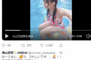 【朗報】NMB48梅山恋和ちゃんの水着動画ｷﾀ━━ﾟ+.ヽ(≧▽≦)ﾉ.+ﾟ━━ ｯ !!!【557】