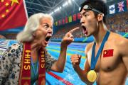 【公開処刑】卓球で金メダル取った中国選手、試合後に白人ぶつかりおばさんの被害に遭う