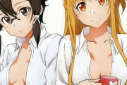 【画像】SAO・アスナとシノンのお胸格差ｗｗｗｗｗｗｗｗｗｗｗ