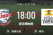 【試合実況】西武スタメン 先発:高橋光成（2023.7.1）