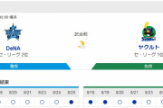 今日のヤクルト横浜の首位攻防戦ｗｗｗｗｗｗｗｗ