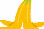 【悲報】バナナの皮、誰にも踏まれたことが無いのに「スベる」というイメージを付けられるｗｗｗｗｗｗ