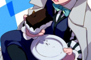 【FGO】チョコケーキ食べてるアンデルセン！！　チョコケーキ最高！