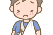 【悲報】ぼく(２５)、左腕と左脚を同時に骨折してしまうｗｗｗｗｗｗ