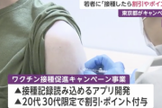 東京都「若者、ワクチン摂取したらポイント上げるよ」若者「何のポイント？」東京都「これから決める」