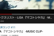 【朗報】LiSAの中日ドラゴンズの応援曲MVが急上昇に入ってしまう