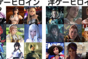 【画像】和ゲーの女性キャラと洋ゲーの女性キャラ一覧がこちら　あなたはどっちが好み？