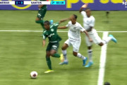 ◆ブラジル◆パルメイラス×サントス、引っ張る太もも蹴りサントスの守備が暴力的過ぎる件
