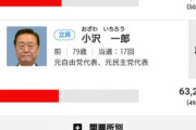 小沢一郎ガチで落選ｗｗｗ