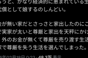 【悲報】女さん「経済的に恵まれている生活の代償として娘するのしんどい」