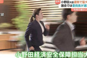 【人気News】事故渋滞により小野田大臣が閣議に5分遅刻の映像、普段ブレブレなのに走る大臣にバッチリフォーカスがあってて草ｗｗｗ