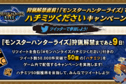 【MHRise】ハチミツくださいキャンペーンが開催！　ゲーム内でハチミツ50個の配布チャンス！【モンハンライズ】