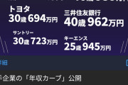 【画像】広告に大企業の年収が書いてあったけど、ソニー低すぎんか？