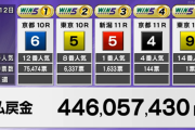 WIN5、的中1票で4億円ｗｗｗ