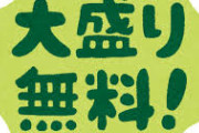 店員「大盛り無料ですがどうしますか？」俺「普通に比べて大盛りって事ですが？」