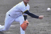 阪神５位岡留英貴が実戦初登板　満塁のピンチ招くも２奪三振「真っすぐは前に飛ばされていない」