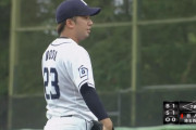 野田昇吾さん、７回を３失点に抑える