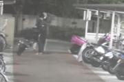 防犯カメラがとらえたバイク窃盗、高値の“希少モデル”を狙い撃ちか