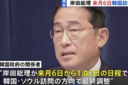 岸田総理、9月6日から1泊2日で韓国を訪問　最終調整中　[8/27]  [ばーど★]