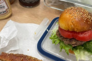 【画像】ワイ、会社でハンバーガーを作ってしまう