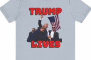【朗報】トランプ生存Tシャツ、早くも販売される