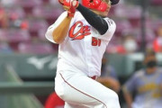 カープ5番・松山竜平　.272 3HR 27打点 OPS.687