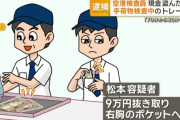 【画像】例の現金盗んだ空港検査員、やり方がワイルドすぎる