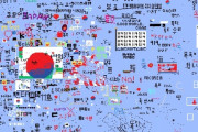 【悲報】世界地図をドット絵で塗るゲーム、世界中のネトウヨが戦い合うｗｗｗ