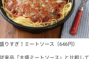 【朗報】ローソンの盛りすぎミートソース、総重量800g