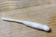 【画像】小麦粉で川魚用のワーム作った！