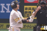 柳田悠岐さん、今日もバットと楽しく会話する