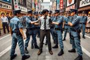 【公開処刑】大阪府警さん、職質を無視した男性に本気を出す