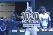 DeNAロペス、本塁打で日米各1000安打達成！！イチロー＆松井に続く3人目