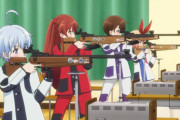 《ライフル・イズ・ビューティフル》1話感想・画像 女の子4人がライフル射撃部をやる