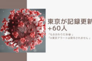 【新型コロナ】東京が記録更新の+60人⇒ネットの反応「もおおわりだあ? 」「※東京アラートは発令されません 」