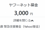 【朗報】ワイ、被災者の為に3000円寄付！ひれ伏せ平民共ｗ