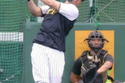 【阪神】佐藤輝明がファンの視線独占！フリー打撃で４６スイング中３連発を含む８本のサク越え