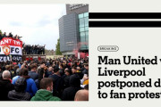 ◆悲報◆オーナーに不満のマンUファン、リバポ戦前にOTF乱入で試合延期決定！
