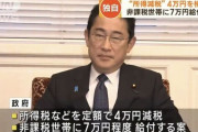 増税メガネ「所得税を取りすぎたので非課税世帯に7万円を配る」