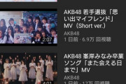 【悲報】「失恋、ありがとう」カップリング曲MV再生数でチーム8選抜の曲が最下位にwwwwwwwwwwwwwwwwww