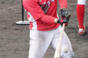 カープ正随が“チーム1号”高橋昂也とフリー打撃で対戦し2本のサク超え