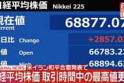 【株価】日経平均最高値、終値6万9317円　米イラン合意で3297円高ｗｗｗｗｗｗｗｗｗｗｗ