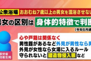 「心は女なのに…」女湯に入った男性を逮捕ｗｗｗｗｗｗ