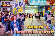 海外「日本でもこんなことがあるのか…」夜の渋谷で行われた「コロナ対策反対」集会に驚き