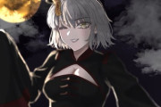 【FGO】キョンシー邪ンヌイラスト！！　満月が素敵ですね！！